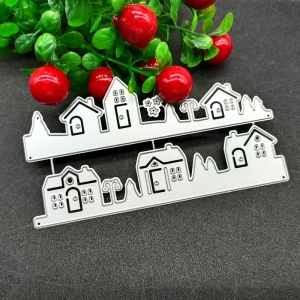 Steel Dies - Lane of Houses (Set of 2 dies)