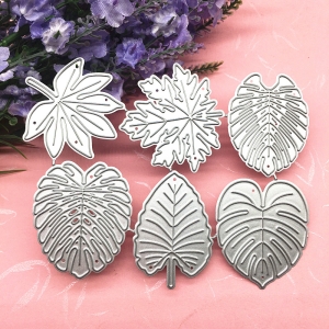 Steel Dies - Different Types of Leaves (Set of 6 dies) (LC2288)