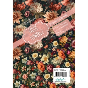 CrafTangles Decoupage Paper Pack - Exotic Flowers 2 (A4) - 4 sheets