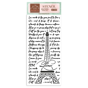 Stamperia Stencil 4.72"X9.84" - Oh La La - Tour Eiffel