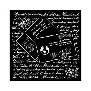 Stamperia Stencil 7"X7" - Around The World Letters