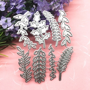 Steel Dies - Different Types of Leaves (Set of 8 dies) (LC2352)