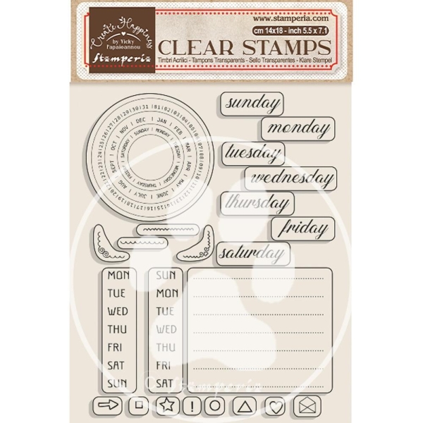 Create Happiness Clear Stamps by Vicki - Christmas Weekly Planner