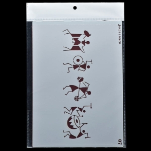 A5 Stencil - Warli (JSPA5N-07)