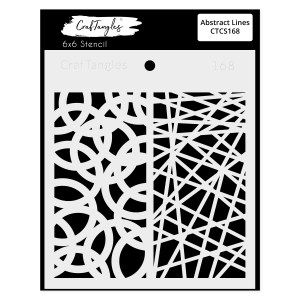 CrafTangles 6"x6" Stencil - Abstract Lines