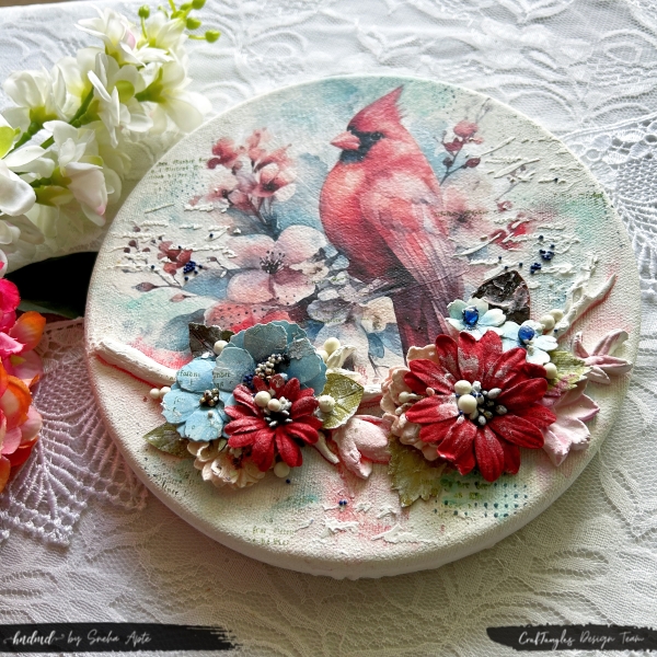 CrafTangles_red_cardinal_bird_decoupage_napkin_sample