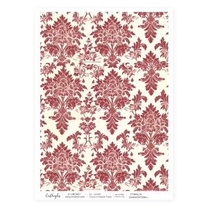 CrafTangles Decoupage Napkin / Tissue / Collage Paper - Damask Pattern 1