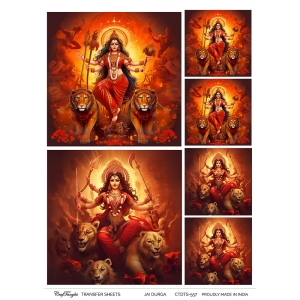 CrafTangles A4 Transfer It Sheets - Jai Durga