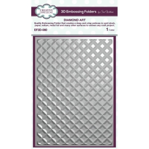 Creative Expressions 3D Embossing Folder 5"X7" - Diamond Art