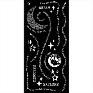 Stamperia Create Happiness Stencil 4.72"X9.84" by Vicki - Secret Diary Dream