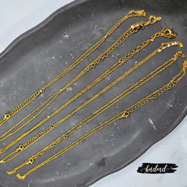 Jewellery Findings - Necklace / Chain - Gold (6 pcs)