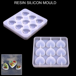 Heart Pendants Silicone Jewellery Mould (RAWS-173)