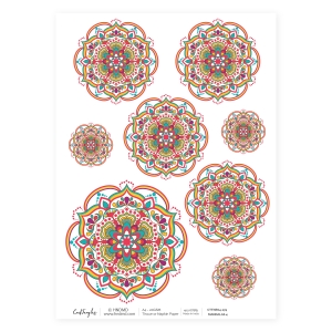 CrafTangles Decoupage Napkin / Tissue / Collage Paper - Mandalas 4