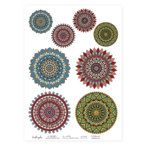 CrafTangles Decoupage Napkin / Tissue / Collage Paper - Mandalas 5