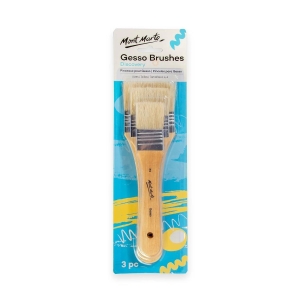 Mont Marte Gesso Brushes (Set of 3 brushes)