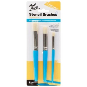 Mont Marte Stencil Brushes Signature (Set of 3 brushes)